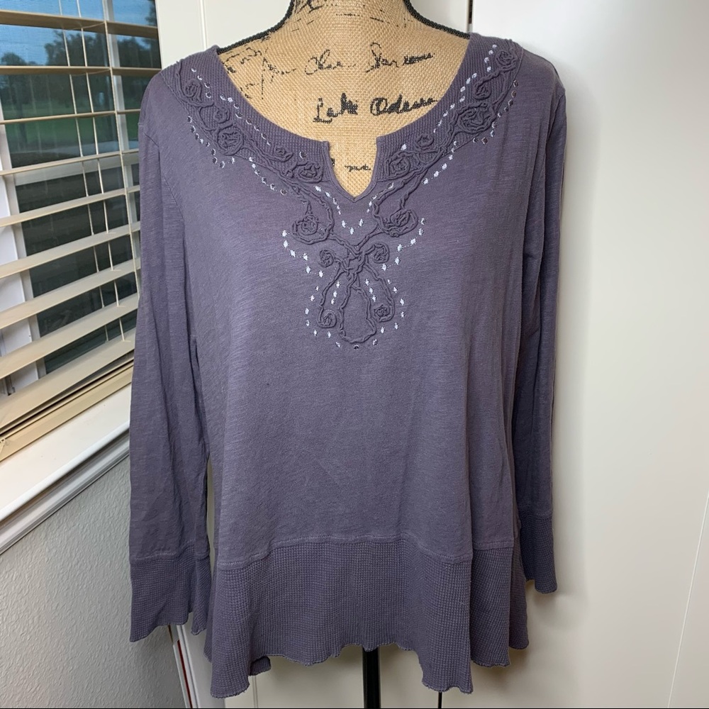 RXB Embellished Grunge Look Top